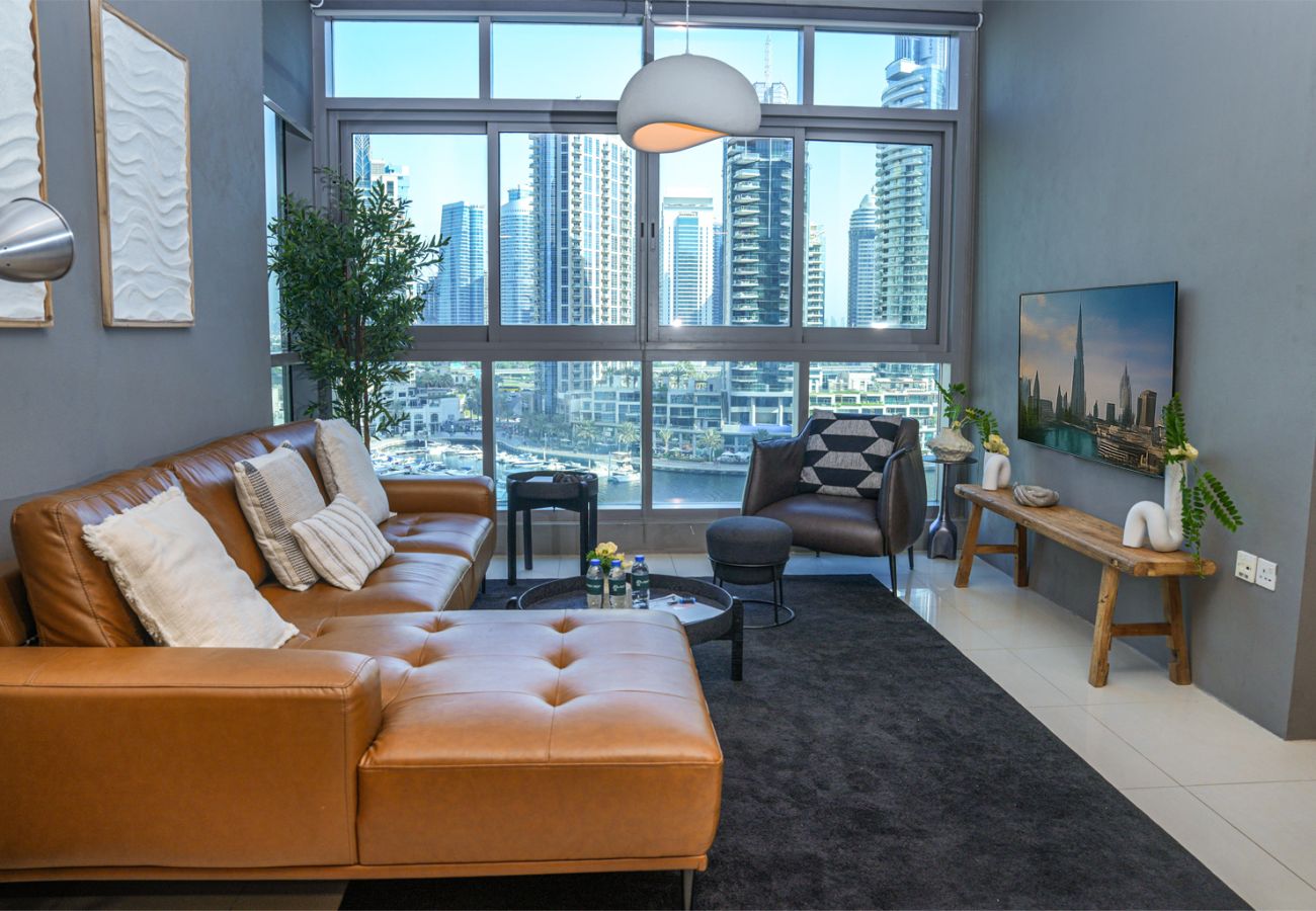 Apartment in Dubai - Spacious 2-Bedroom Marina View Apartment with Gym | High Floor | Dubai Marina Apartment in Dubai - Spacious 2-Bedroom Marina View Apartment with Gym | High Floor | Dubai Marina