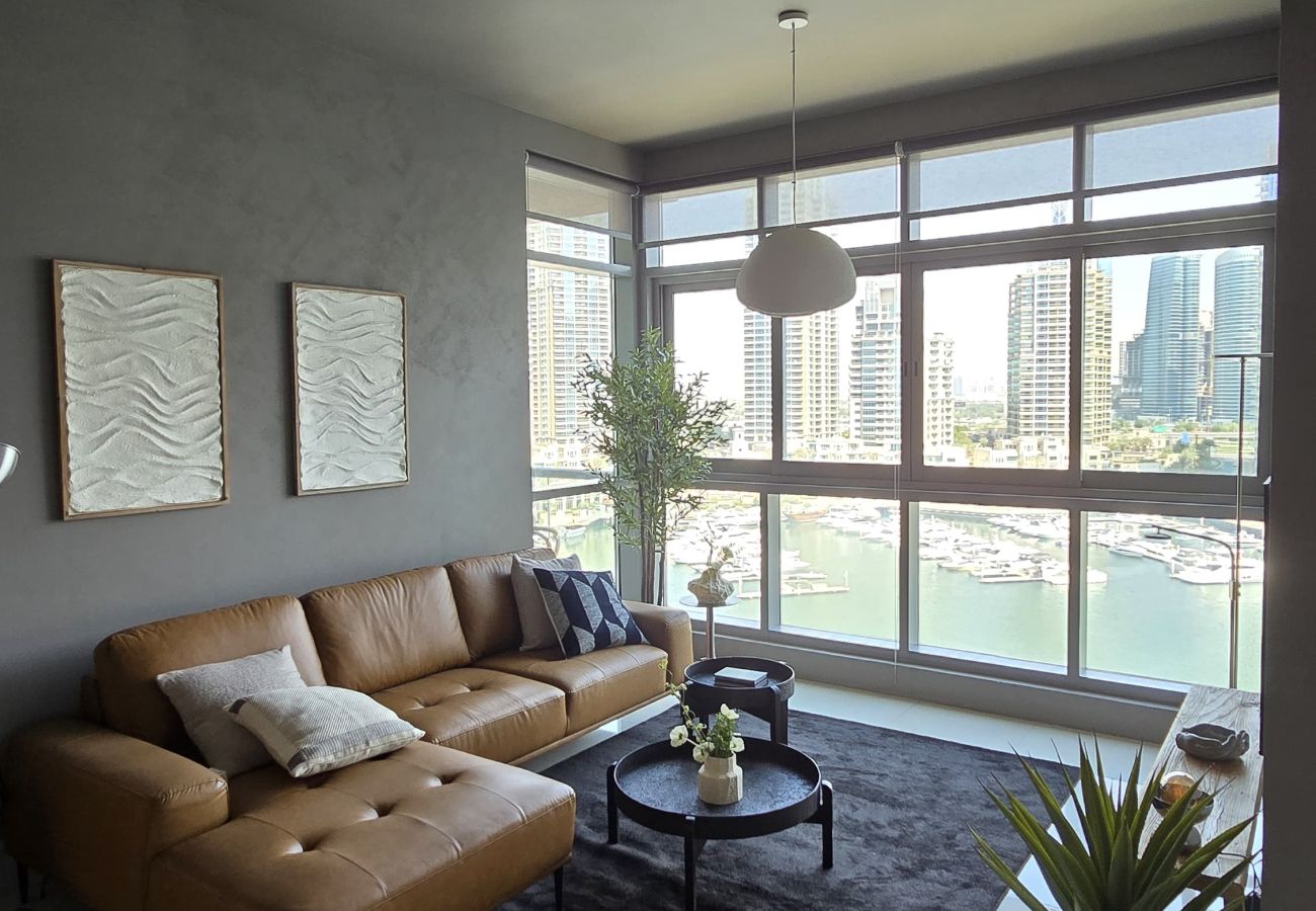 Apartment in Dubai - Spacious 2-Bedroom Marina View Apartment with Gym | High Floor | Dubai Marina Apartment in Dubai - Spacious 2-Bedroom Marina View Apartment with Gym | High Floor | Dubai Marina