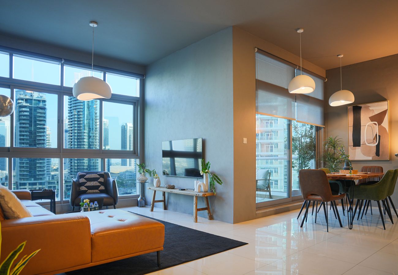 Apartment in Dubai - Spacious 2-Bedroom Marina View Apartment with Gym | High Floor | Dubai Marina Apartment in Dubai - Spacious 2-Bedroom Marina View Apartment with Gym | High Floor | Dubai Marina